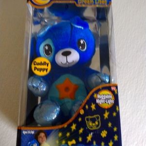 Plush blue dog